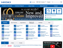 Tablet Screenshot of hioki.com